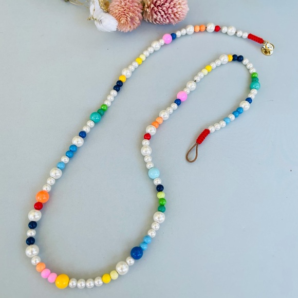 ROXANNE ASSOULIN Pearl Party faux pearl and enamel beaded necklace - Picture 4 of 5